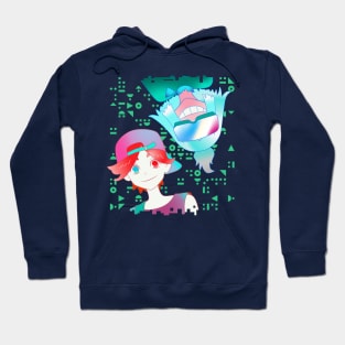 Yurei Deco - Hack & Berry - Fanart Digi Ver Hoodie